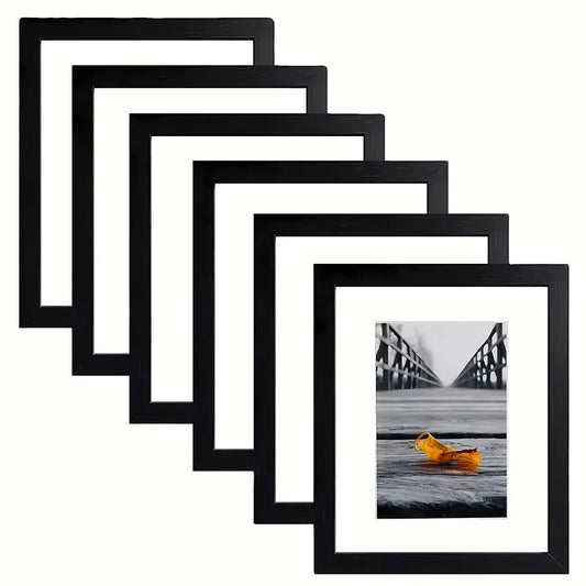 HKM-800915 A4 Black Freestanding and Wall Mountable Photo Frame for Modern Home and Gallery Display
