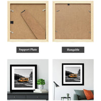 HKM-800915 A4 Black Freestanding and Wall Mountable Photo Frame for Modern Home and Gallery Display