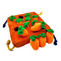 HKM-8009405 Pet-Friendly Plush Fruits and Vegetables Toy Set - Includes Carrots and Strawberries