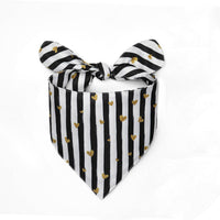 HKM-8009533 Striped and Plaid Pet Dog Saliva Towel - Polyester, Four Seasons, Casual Style