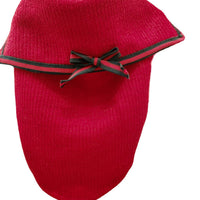 HKM-8009917 Cozy Red Wool Dog Sweater for Autumn and Winter