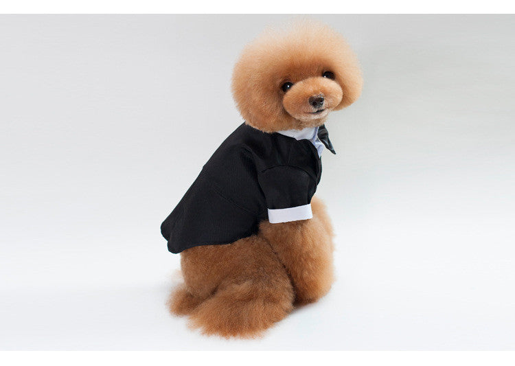 HKM-8010301 Stylish Cotton Wedding Suit for Male Pets - Available in Various Sizes S-XXL
