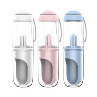 HKM-801043 Pet Travel Water Bottle for Cats and Dogs - 330ML Outdoor Cup with Filter, Made of ABS, PC, and Silicone, 60°C Temperature Resistant