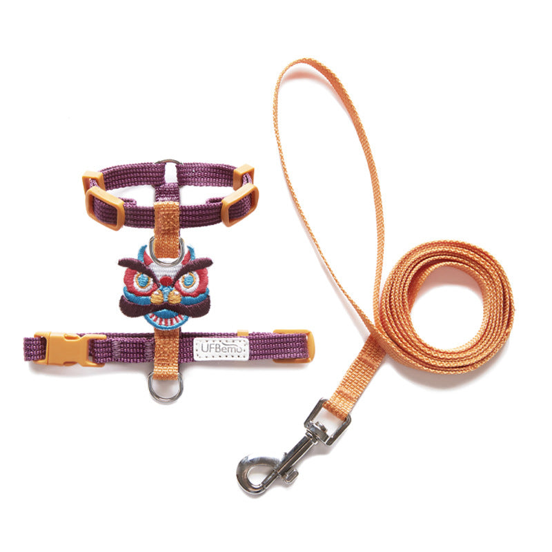 HKM-8011709 Adjustable Cat Traction Rope for Small Dogs ¨C Divine Beast Racer Back Design
