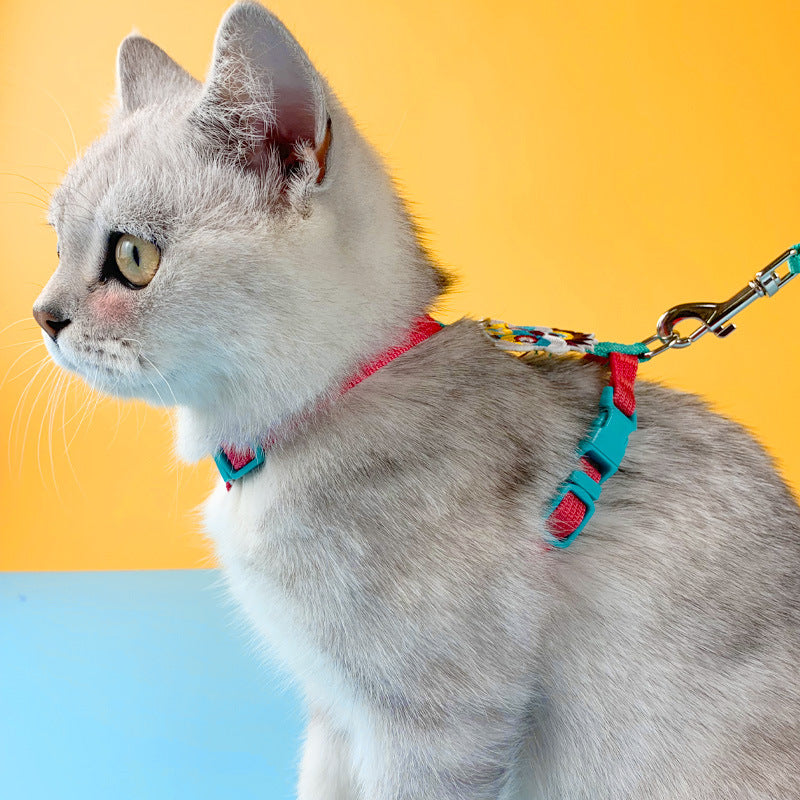 HKM-8011709 Adjustable Cat Traction Rope for Small Dogs ¨C Divine Beast Racer Back Design