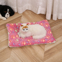 HKM-8011965 Cute Double-Sided Pet Mat Blanket for Dogs - Soft & Warm Kennel Bedding