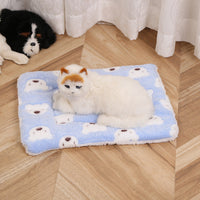 HKM-8011965 Cute Double-Sided Pet Mat Blanket for Dogs - Soft & Warm Kennel Bedding