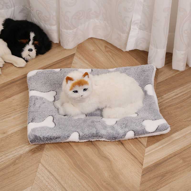 HKM-8011965 Cute Double-Sided Pet Mat Blanket for Dogs - Soft & Warm Kennel Bedding