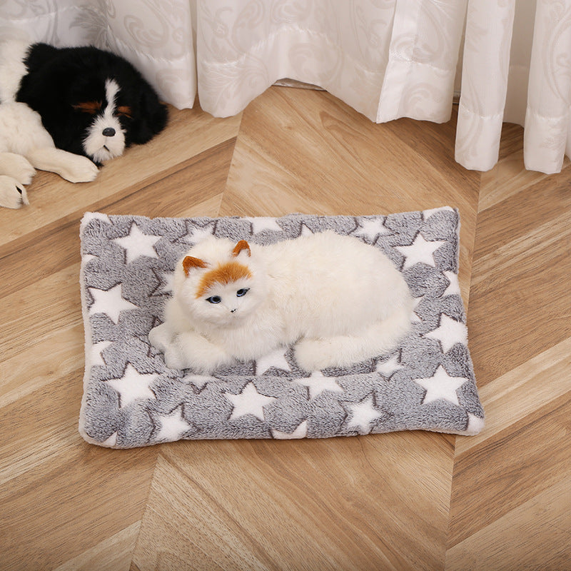 HKM-8011965 Cute Double-Sided Pet Mat Blanket for Dogs - Soft & Warm Kennel Bedding