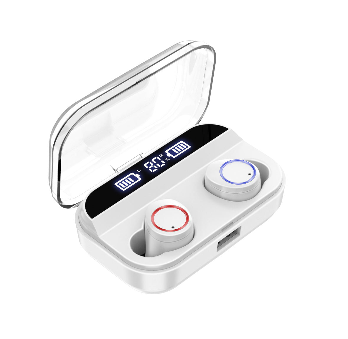 HKM-801235 X11 Bluetooth Headset with Touch Control and Waterproof Design, Hi-Fi Sound, and Wireless Charging Box