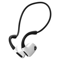 HKM-801363 Bone Conduction Bluetooth Headset with Call, Music Support, and Multi-Point Connection - Wireless Stereo Design in Black and White