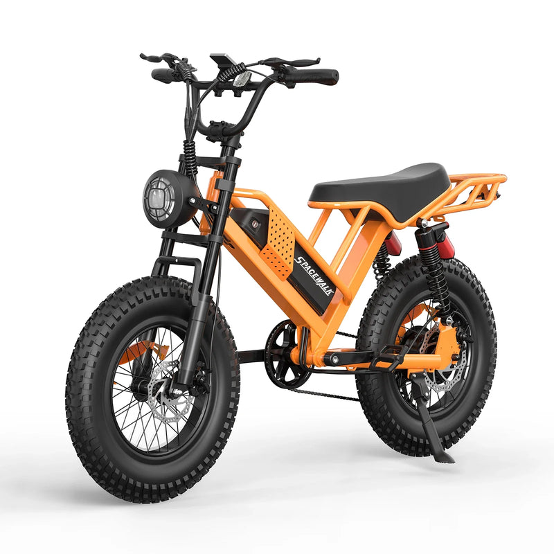 HKM-801363 M7 Electric Mountain Bike with Brushless Motor and Integrated Lithium Battery 20" Fat Tires