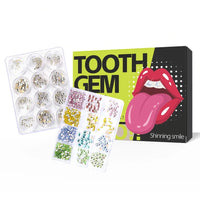 HKM-801363 Radiant Smile 18K Gold Tooth Gems Kit with Shimmering Colors and Shapes