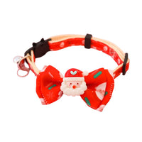 HKM-8013885 Christmas Themed Adjustable Pet Collars with Safety Buckle and Festive Bells