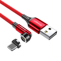 HKM-801427 3-in-1 540° Rotating Magnetic Data Cable – Mini USB, Micro USB, Type-C, 1m & 2m Length Options