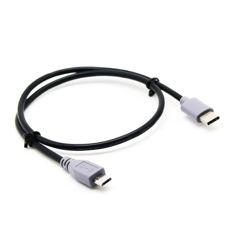 HKM-801427 Type-C to Micro USB OTG Data Cable for Android Phones - Length Options: 0.25M, 0.5M, 1M