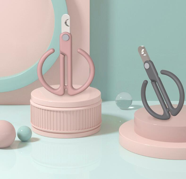 HKM-8015677 Cat Nail Clipper for Safe and Easy Grooming, ABS Material with 3CR13 Blade, Available in Gray, Pink, Green