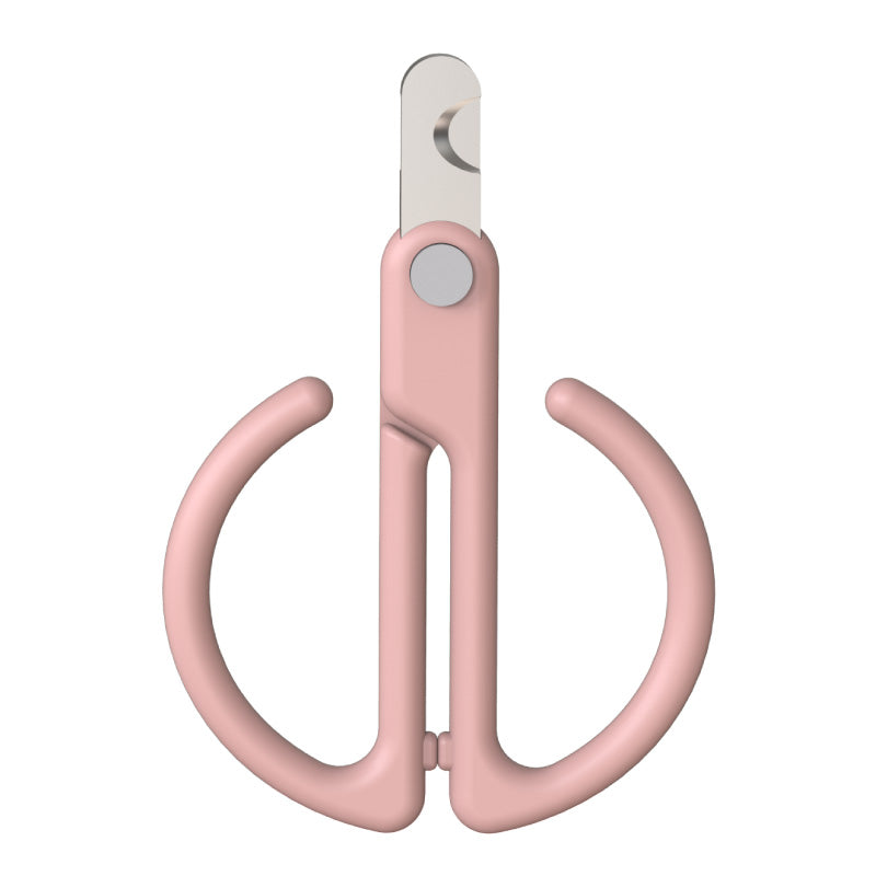 HKM-8015677 Cat Nail Clipper for Safe and Easy Grooming, ABS Material with 3CR13 Blade, Available in Gray, Pink, Green