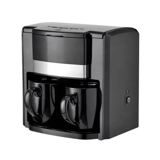 HKM-801619 Electric Drip Coffee Maker for Home Use - Portable Espresso Machine with Two Cups