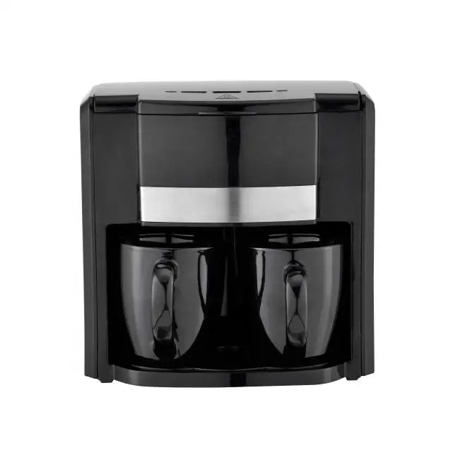 HKM-801619 Electric Drip Coffee Maker for Home Use - Portable Espresso Machine with Two Cups