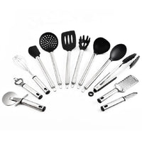 HKM-801747 23-Piece Silicone Kitchenware Set for Cooking and Baking - Includes Frying Pan, Spatula, Colander, and More