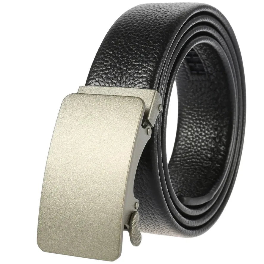 HKM-801747 Men's Stylish Black and Brown Casual Leather Belt