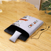 HKM-8017725 Heated Semi-Closed Pet Nest with Soft Flannel and Space Cotton, Multiple Sizes Available