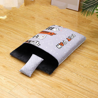 HKM-8017725 Heated Semi-Closed Pet Nest with Soft Flannel and Space Cotton, Multiple Sizes Available
