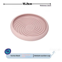 HKM-8017853 Silicone Dog Slow Feeder Bowl with Lick Mat ¨C 15 cm Diameter, Light Blue, Pink, Turquoise Options