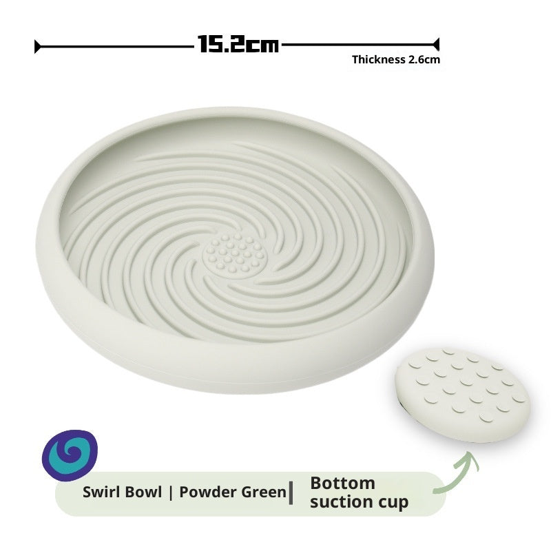 HKM-8017853 Silicone Dog Slow Feeder Bowl with Lick Mat ¨C 15 cm Diameter, Light Blue, Pink, Turquoise Options