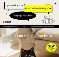 HKM-8018493 Miniature Recording Button for Dog and Cat Training - Voice-Activated Talking Device