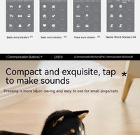 HKM-8018493 Miniature Recording Button for Dog and Cat Training - Voice-Activated Talking Device