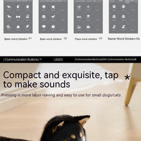 HKM-8018493 Miniature Recording Button for Dog and Cat Training - Voice-Activated Talking Device