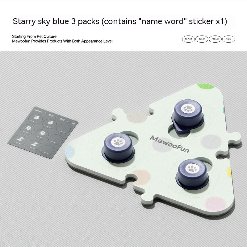 HKM-8018493 Miniature Recording Button for Dog and Cat Training - Voice-Activated Talking Device