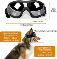 HKM-8019133 Windproof Dog Goggles for Large and Medium Breeds - Sun Protection, Anti-Fog, Adjustable Strap for Outdoor Activities