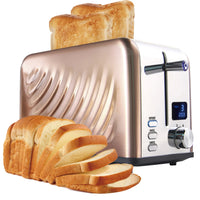 HKM-801939 Modern 2-Slice Electric Toaster with Touch Screen and LED Display