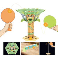HKM-802003 4 in 1 Interactive Tree Ping Pong Sports Toy for Kids Ages 2 and Up - Indoor and Outdoor Fun