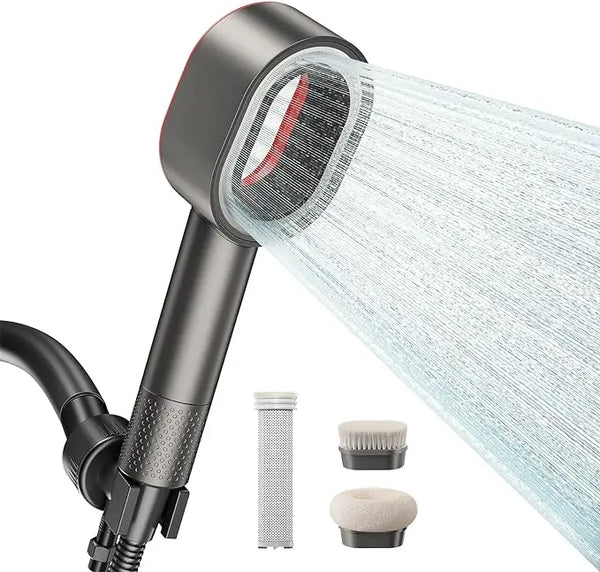HKM-802067 Eco-Friendly Adjustable Rainfall Shower Head with Filter for Softened Water and Skin Hydration