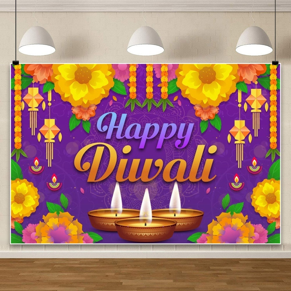HKM-802131 Hanukkah Festival Scene Photography Background Cloth - 150 x 100 cm Vinyl