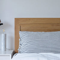 HKM-802195 Linen Washed Ramie Striped Pillow Case - 50cm x 75cm