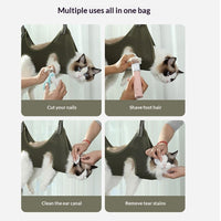 HKM-8022205 Cat Bathing Bag Multi-functional Tool for Kittens - Available in Blue, Black, and Green