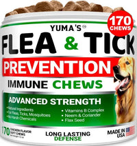 HKM-8023485 Natural Flea and Tick Prevention Soft Treats for Dogs - Made in USA, Vet Formulated
