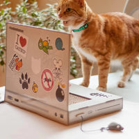 HKM-8023613 Cat Scratch Board Notebook Made of Wear-Resistant Corrugated Paper - Size 31*22*5cm