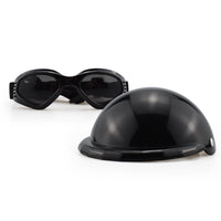 HKM-8024253 Pet Helmet with Glasses for Dogs and Cats - Casual Monochrome Style, Available in S, M, L