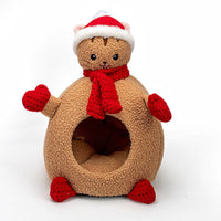 HKM-8027453 Three-Dimensional Cartoon Pet Nest in Snowman, Bear, Rabbit, and Kitten Designs - Available in Small, Medium, and Large Sizes