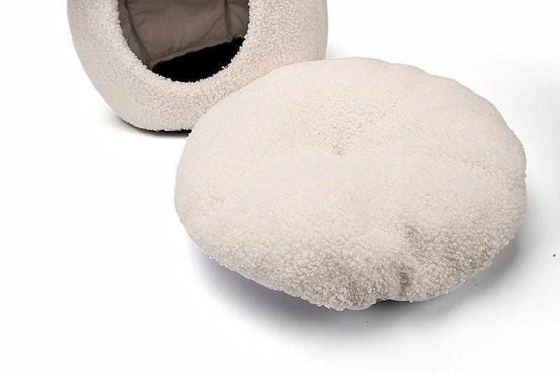HKM-8027453 Three-Dimensional Cartoon Pet Nest in Snowman, Bear, Rabbit, and Kitten Designs - Available in Small, Medium, and Large Sizes