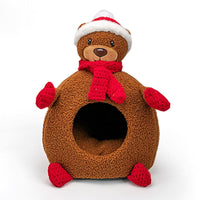 HKM-8027453 Three-Dimensional Cartoon Pet Nest in Snowman, Bear, Rabbit, and Kitten Designs - Available in Small, Medium, and Large Sizes