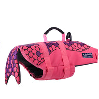 HKM-8027581 Adjustable Mermaid Shark Dog Swimming Life Vest - Life Jacket for Small to Large Pets