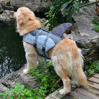 HKM-8027581 Adjustable Mermaid Shark Dog Swimming Life Vest - Life Jacket for Small to Large Pets