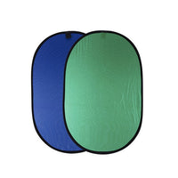 HKM-802771 Double-Sided 100*150CM Nylon Background Board in Blue and Green with Portable Carrying Bag
